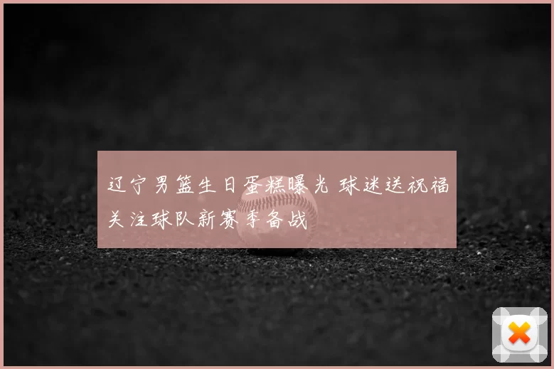 辽宁男篮生日蛋糕曝光 球迷送祝福关注球队新赛季备战